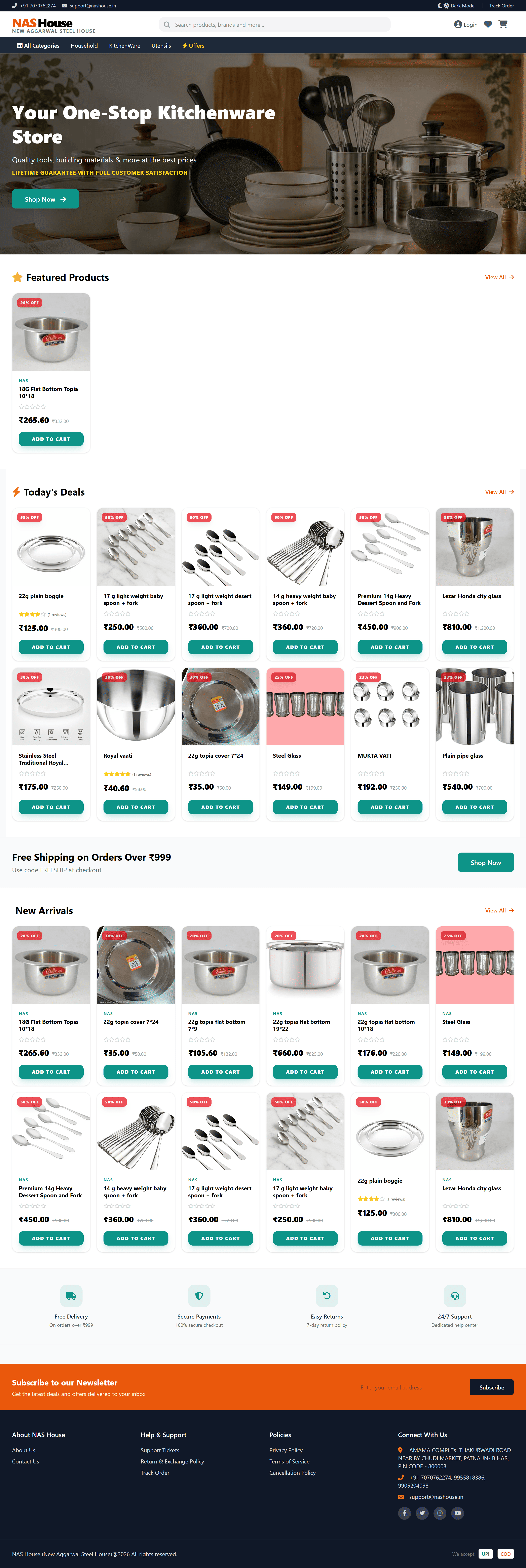 NasHouse Ecommerce Store